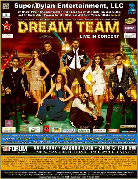 Dream Team Live in Concert with Katrina Kaif, Parineeti, Alia, Aditya, Karan Johar, Varun, Sidharth